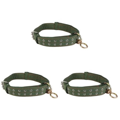 DOITOOL Adjustable Canvas Cow Collar Calf Neck Strap with Buckle 3 Pack Livestock Collar for Farm Animals Sheep Horse