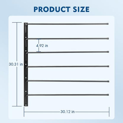 FAHKNS Saddle Pad Rack, Wall Mounted Horse Blanket Storage Rack