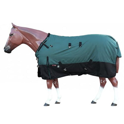 HILASON 1200D Turnout Sheet 66in Hunter Green Waterproof - color: Hunter Green, size: 66 in