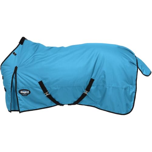 TOUGH1 Basics 1200D Turnout Blanket, 200-G, Turquoise, 75-in - color: Turquoise, size: 75