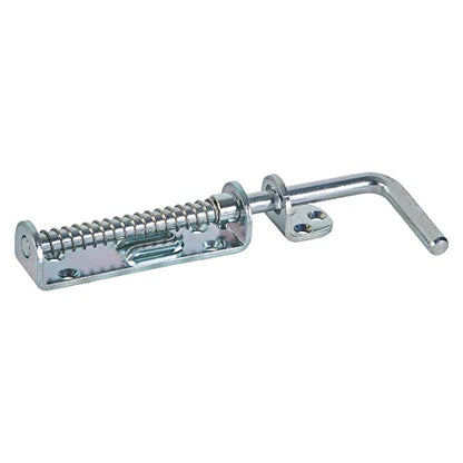 National Hardware N109-212 V1142 Spring Loaded Heavy Duty Sliding Bolt Zinc - color: Zinc