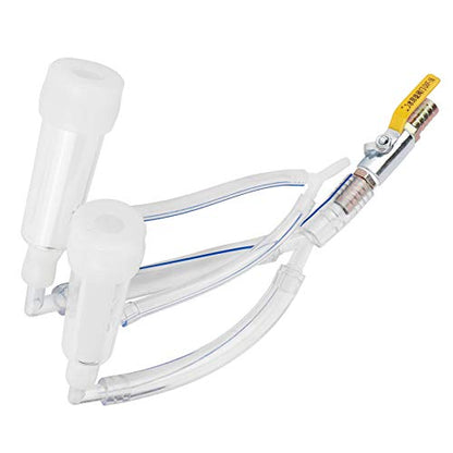 Goat Sheep Milker Claw Kit,Goat Sheep Milker Machine Parts,Sheep Milking Cluster Groups Replacement Milking Teat Cup Milk Collector,Farm Supplies Accessories for Goat Mobile Milking