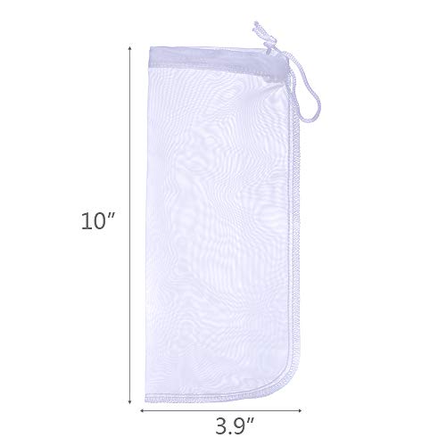 ALEGI 180 Micron Extra Fine Aquarium Filter Media Bag, 10" x 3.9" - size: 10"*3.9" (3 pack)