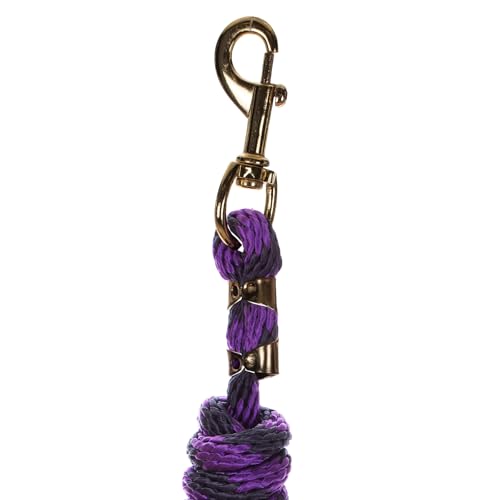 Equinavia Stella 8' Lead Rope with Snap Buckle - Purple/Navy - One Size - color: Purple/Navy