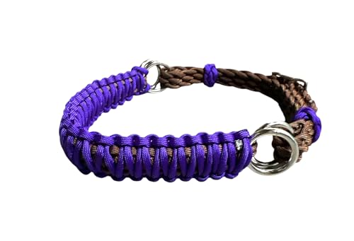 Side Pull Hackamore bitless Bridle Attachment Purple with Your Choice of Black or Brown Chinstrap