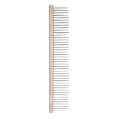 Fresh Ultra Wide XL Metal Pet Comb, Oval Aluminum Handle, Wide Tooth Spacing, Metal Grooming Comb for Dogs, 9.75" - style: Ultra Wide XL