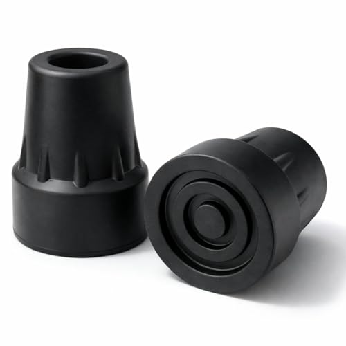 Vive Cane Tips (Set of 2) - Heavy Duty 3/4 inch Replacement Rubber Foot - style: 3/4 inch (2 pack)