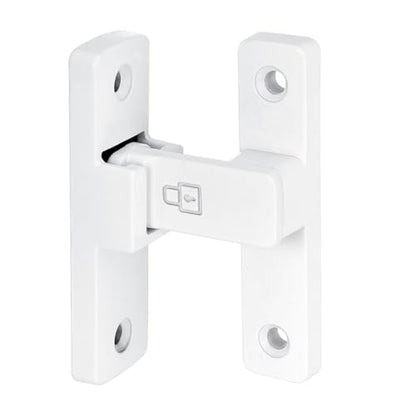 White 90 Degree Zinc Alloy Barn Door Latch, Flip Gate Lock - color: White_90 Degree