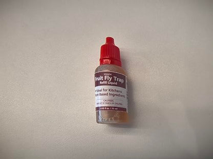 10 Pack Fruit Fly Trap Refill Liquid, 0.68oz/ Bottle, Liquid Fly Traps Refill for Indoors,Effective Lure Refill Gnat Catcher for Home Kitchen Use,Non Toxic Safe Near Food - size: 10P
