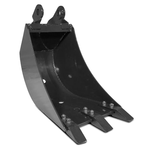 Titan Attachments 14in Wide Backhoe Bucket, 3-Carbon Steel Teeth, Hydraulic Tilt Backhoe & Excavator Attachment - size: 14"