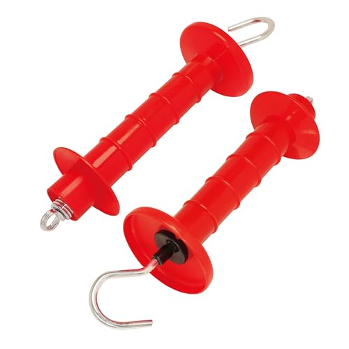 Insulated Fence Plastic Gate Handle, 10PCS Handle Heavy Duty Electric Fence Gate Handle, Red - color: Red, size: PK10