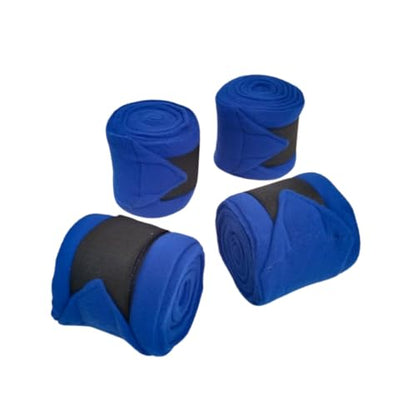 Horse Leg Bandage/Horse Leg wrap (Set of 4) Red, Blue, Navy Blue, and Black (Blue) - color: BLUE