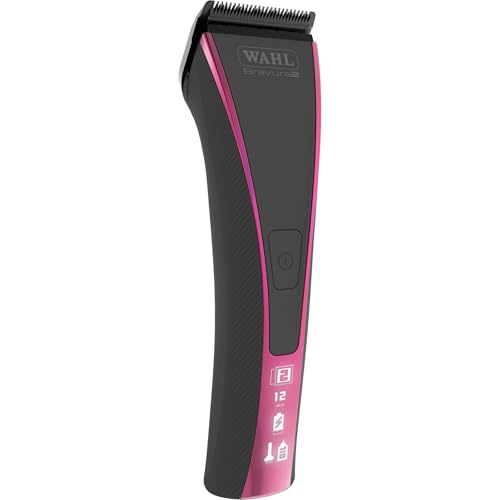 Wahl Pro Animal Bravura 2 Cordless Pet Clipper, Brilliant Rose | Rechargeable 2-Speed Cordless Clipper, 5-in-1 Diamond Pro Blade with DLC Coating, Textured Grip for Comfort