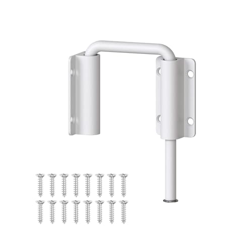 Sliding Door Loop Lock Latch, 2-3/8 Inch Barn Door Lock White 1PC - color: White-1 Pc