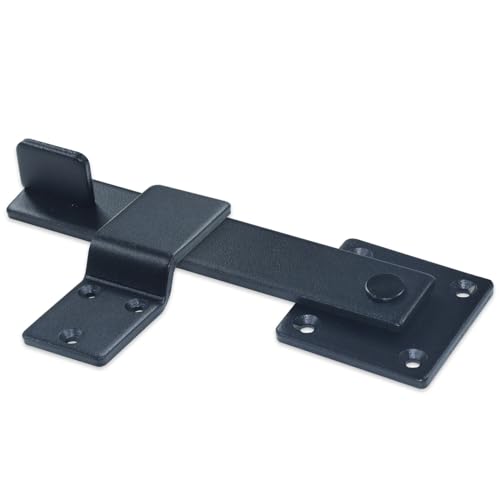 [Upgraded] 2 Pack Heavy Duty Flip Fence Gate Latch Lock Set - size: A9 6" Long