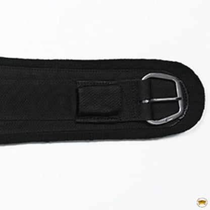 HILASON Western Horse Felt Lined Roper Saddle Cinch Girth Stainless Steel Buckle Black - color: Black, size: 28 In