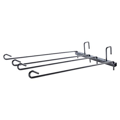 EASY-UP 5 Tier Interchangeable Saddle Rack System for Horse Enthusiasts | Strong Steel Construction | Black Powder Coated | Ideal for Western & English Saddles | Customizable & Portable Design - style: Mini Pad Rack