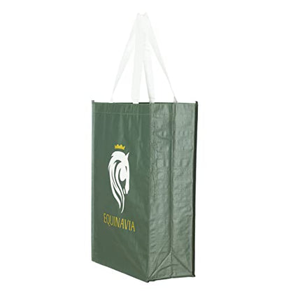 Equinavia Small Shopping Bag | for Hay, Grooming Equipment, Necessities - Dark Green - One Size