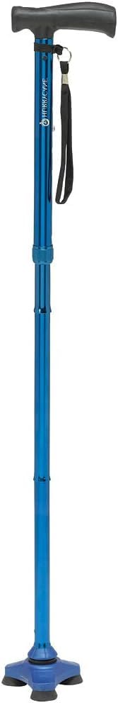 HurryCane Freedom Edition Foldable Walking Cane with T Handle - color: Blue, size: 1 Count (Pack of 6)