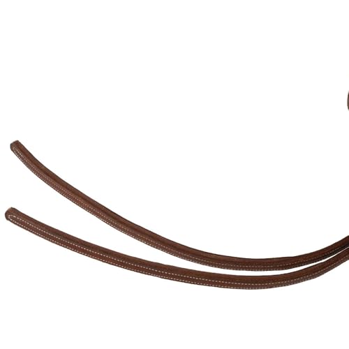 Weaver Leather Heavy Tip 5/8in x 8ft Hermann Oak Stitched Split Reins