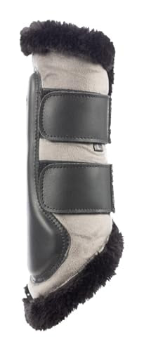 Equinavia Arendal Matching English Riding Horse Set | All Purpose Saddle Pad, Brushing Boots, and Ear Bonnet - color: Grey/Silver