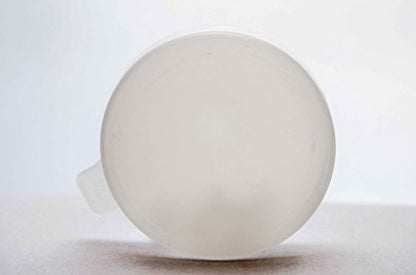 Old Fashioned Heavy Glass Half Pint Milk Bottle, Decanter Cream Server. With Lid (1 pack)