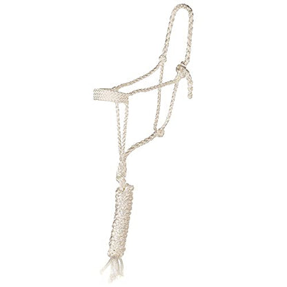 Tough 1 Premium Mule Tape Halter w.Lead - color: White