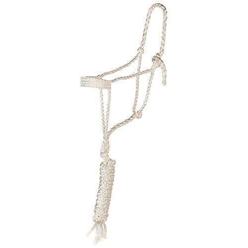 Tough 1 Premium Mule Tape Halter w.Lead - color: White