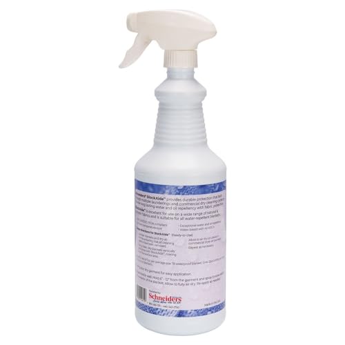 Schneiders BlockAide Blanket Reproofer for Horses | Long-Lasting Water & Oil Repellency | Easy Application | Extends Blanket Lifespan | Size 32 oz