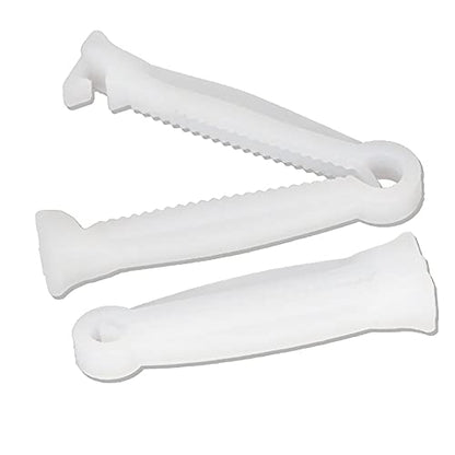 QWEQWE 100Pcs Disposable Umbilical Cord Clamp Birth Hemostatic Materials for Piglets Clamp for Cord for Animal Production, Home Birth Supplies kit,White whelping Box