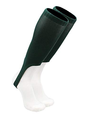 TCK Solid Color 7 Inch Baseball Softball Stirrups - color: Dark Green, size: Medium