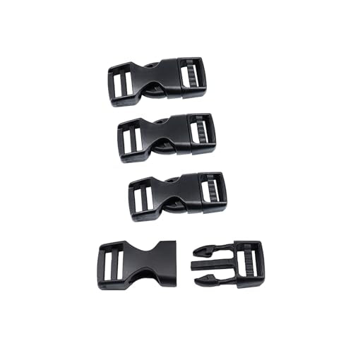Quick Side Release Buckle, Heavy Duty Plastic Snap Buckle Clip Clasp Fasteners for Backpack Strap - style: 1/2"(0r 5/8") - 4 Pieces