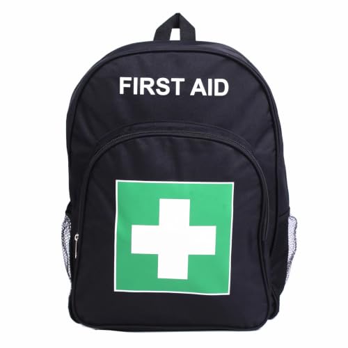 Red Emergency Bag First Aid Backpack Empty Medical First Aid Treatment First Responder Trauma Bags for Hiking Outdoors Travel Camping Pet Dog Cat Daycare (Black Green) - color: Black Green