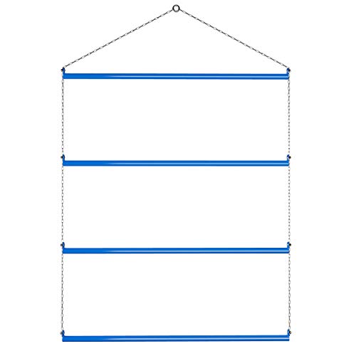 Blanket Rack 33" (Blue). Suitable for Horse Blankets, Saddle Blankets, Pads & Towels. Extra Wide for Western Saddle Blankets and Horse Blankets.