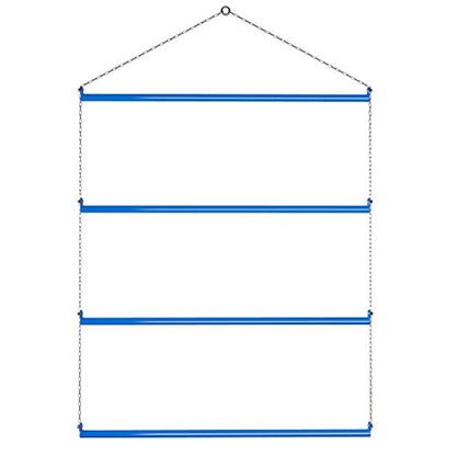 Blanket Rack 33" (Blue). Suitable for Horse Blankets, Saddle Blankets, Pads & Towels. Extra Wide for Western Saddle Blankets and Horse Blankets.