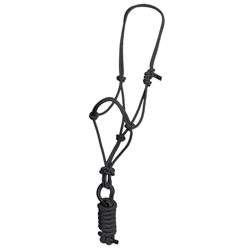 HILASON Western Nylon Lead Rope Halter Horse Size 8 Ft - color: Black