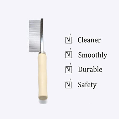 Wooden Handle Grooming Comb for Dogs Cats Pet - color: Pet Comb
