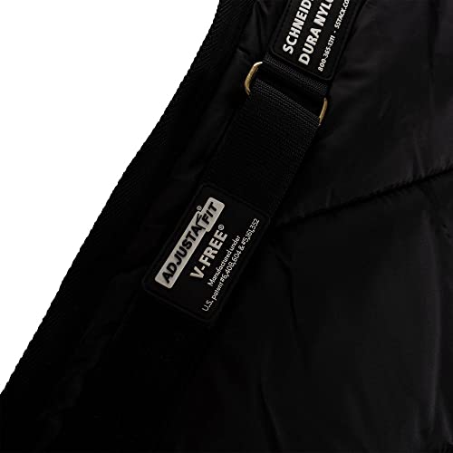 V-Free Nylon Blanket Liner for Horses | Deep V Closed Front | Customizable Neck Size | Insulated Warmth & Breathability - size: 68