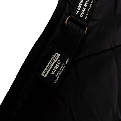 V-Free Nylon Blanket Liner for Horses | Deep V Closed Front | Customizable Neck Size | Insulated Warmth & Breathability - size: 68