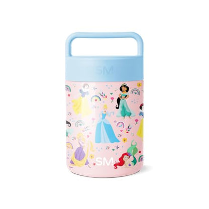 Simple Modern Disney Princess Insulated Food Jar with Handle | 12oz | Provision Stainless Steel Food Jar, Lunch Container | Leak Proof for Adults, Smoothie Bowl, Soup | Princess Rainbows - color: Disney: Princess Rainbows, size: 12 Ounces