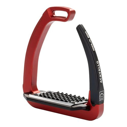 Acavallo Rel-X 180 Stirrups - color: Crimson Red