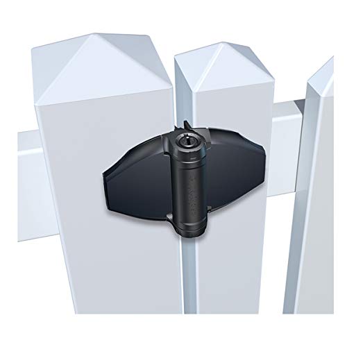 D&D TCHD2L2S3BTS TruClose Heavy Duty Gate Hinge Square Gates, Black, 2 pcs - size: Fixed gate gap is 8/10” – gap = gate frame to post
