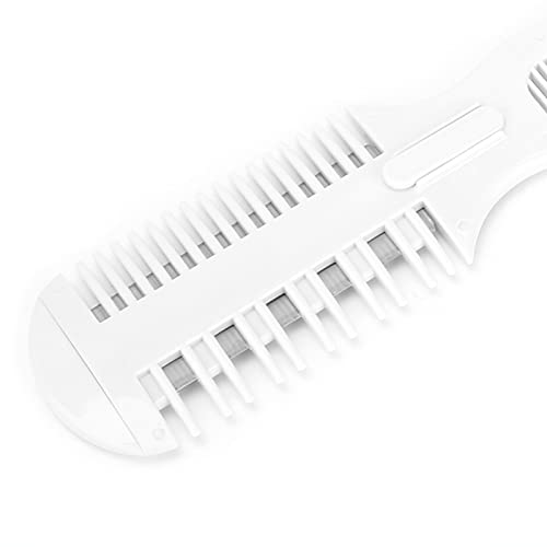 2 in 1 Pet Hair Cutting Combs Razor Comb Thinning with 5 Blades | Hair Cutter Comb for Removing Tangles, Knots and Loose Hair