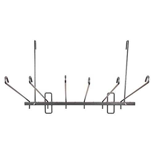 Pro Series Swing Arm Blanket and Saddle Pad Rack | Efficient Organization & Drying | Expansive Capacity up to 12 Items | Dual-use, Home or On-the-Go | Durable Gray Armor Coated Steel