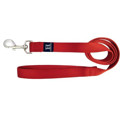 Hamilton 4 ft Nylon Dog Leash, Medium/Large 1" x 4', Red - color: Red, size: 1" x 4'