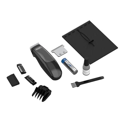 Wahl Professional Animal Super Pocket Pro Trimmer Kit, Black Chrome | Chrome Body, Ergonomic Design for Complete Control, Ideal for Face, Ears and Paw Touch-Ups, Small for Concealed Trimming