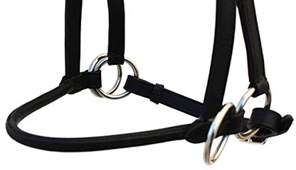 English Horse Black Leather All-Purpose Trail Bridle Reins 803AXBK - color: Black
