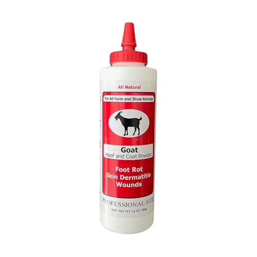 Four Oaks Farm Ventures, Goat Hoof & Coat Powder - for Wound Care, Foot Rot, Skin Problems - All Natural, Non-Caustic, Easy to Use (10 oz) - size: 10 oz