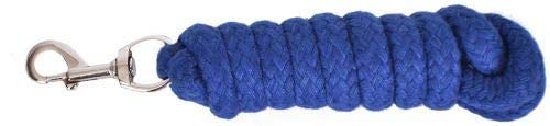 8' Braided Cotton Lead Rope - color: Royal Blue