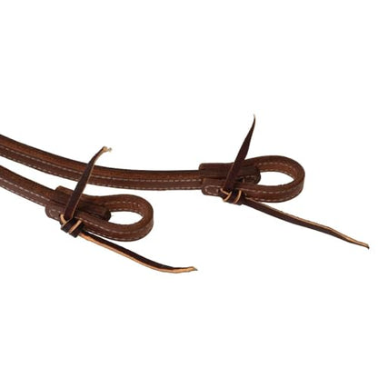 Weaver Leather Heavy Tip 5/8in x 8ft Hermann Oak Stitched Split Reins